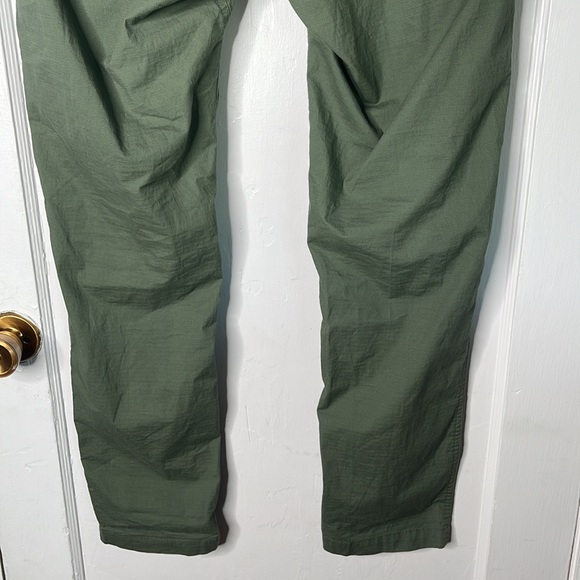 Vuori Mens Large Pants Green Drawstring Elastic Waist Ripstop Hiking Outdoor L - Picture 10 of 14